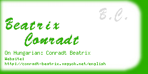 beatrix conradt business card